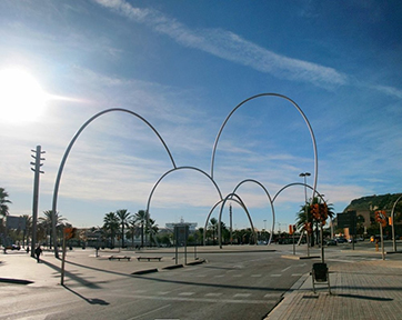 Escultura para el puerto de Barcelona - Olas [a]